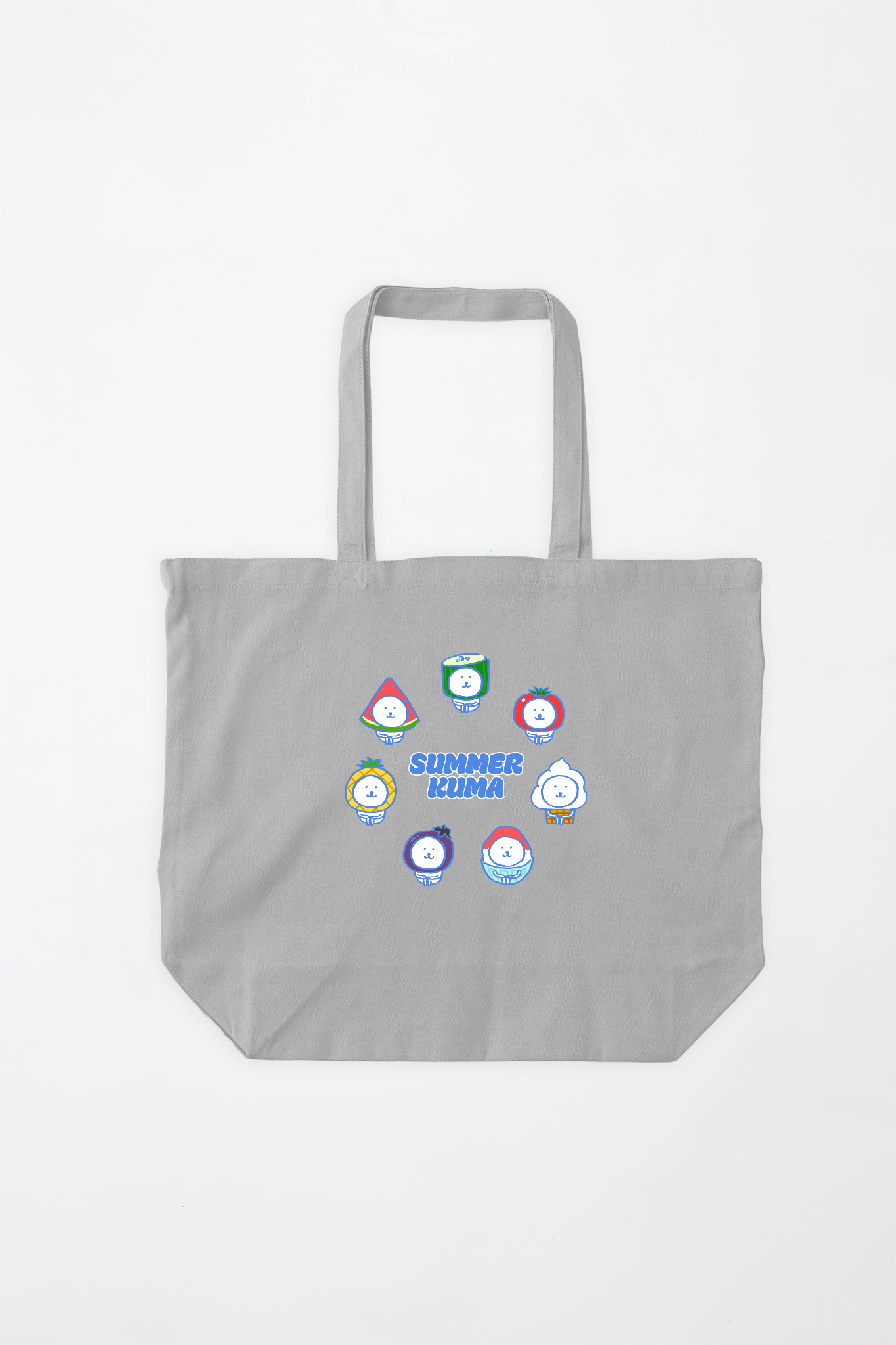 トートバッグ kuma ナガノキャラクターズ summer kuma(blue) トートバッグ Lサイズ