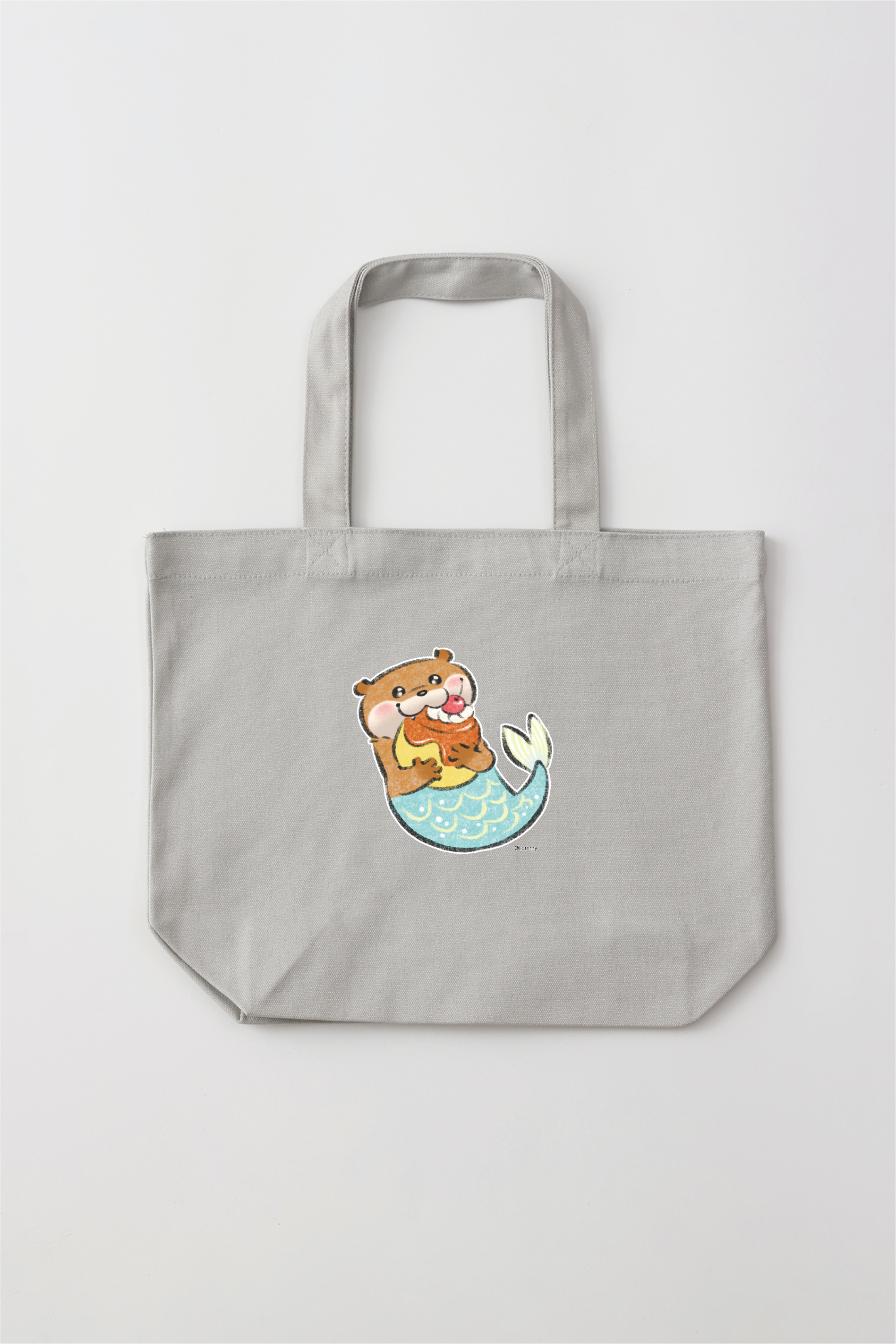 可愛い嘘のカワウソ ぷるぷるプリンちゃん トートバッグ Sサイズ