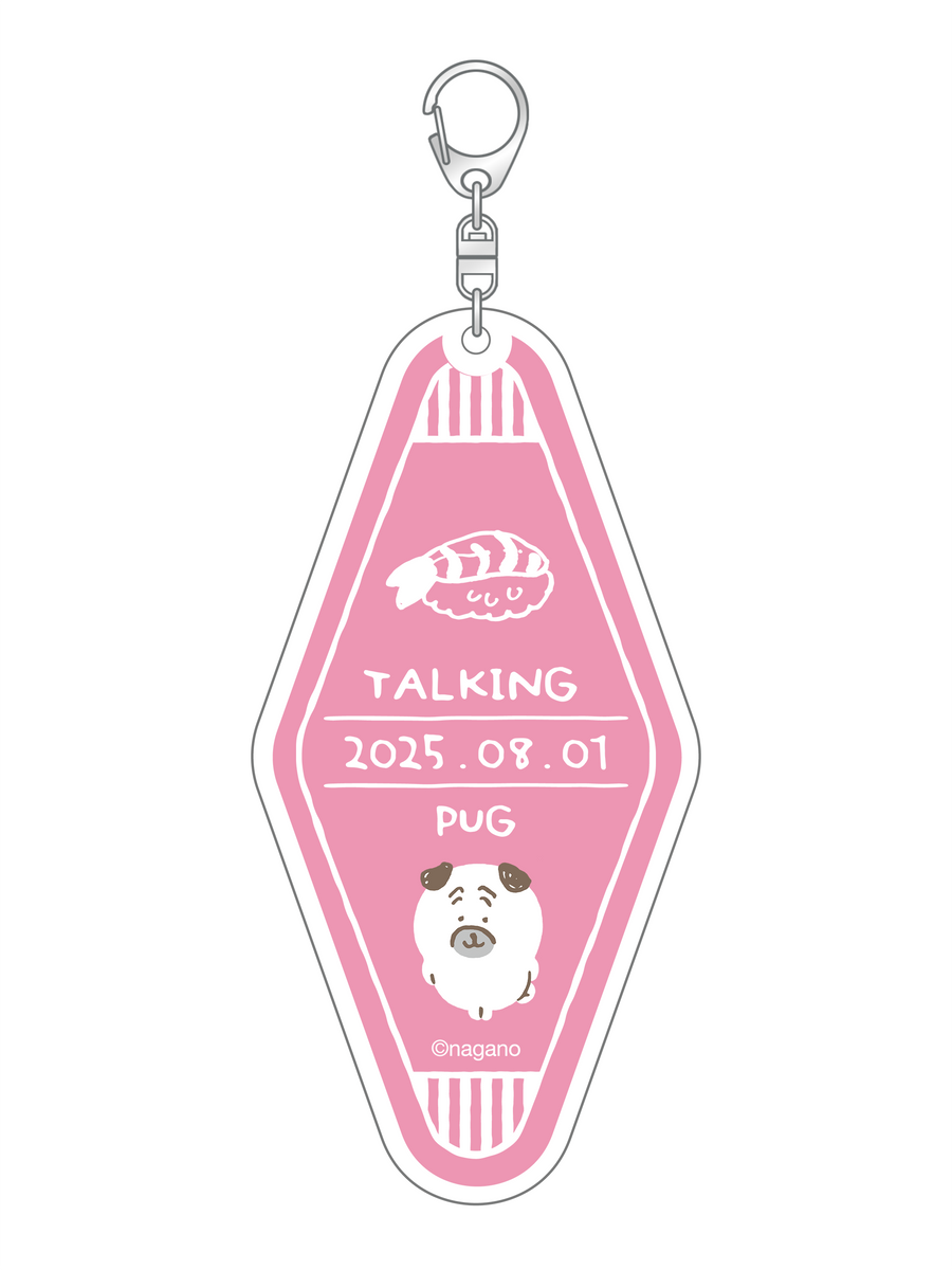 ナガノキャラクターズ モーテルキーホルダー パグ – Talking ODM
