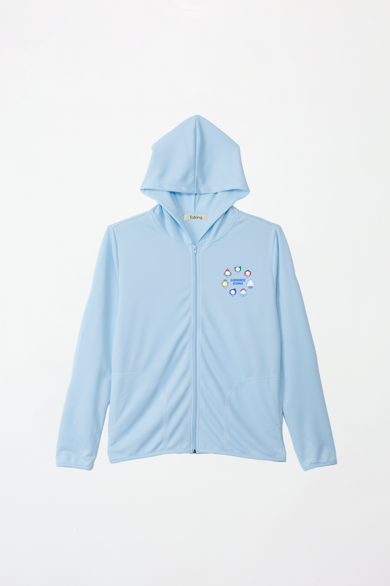 ナガノキャラクターズ summer kuma(blue) ドライジップパーカー