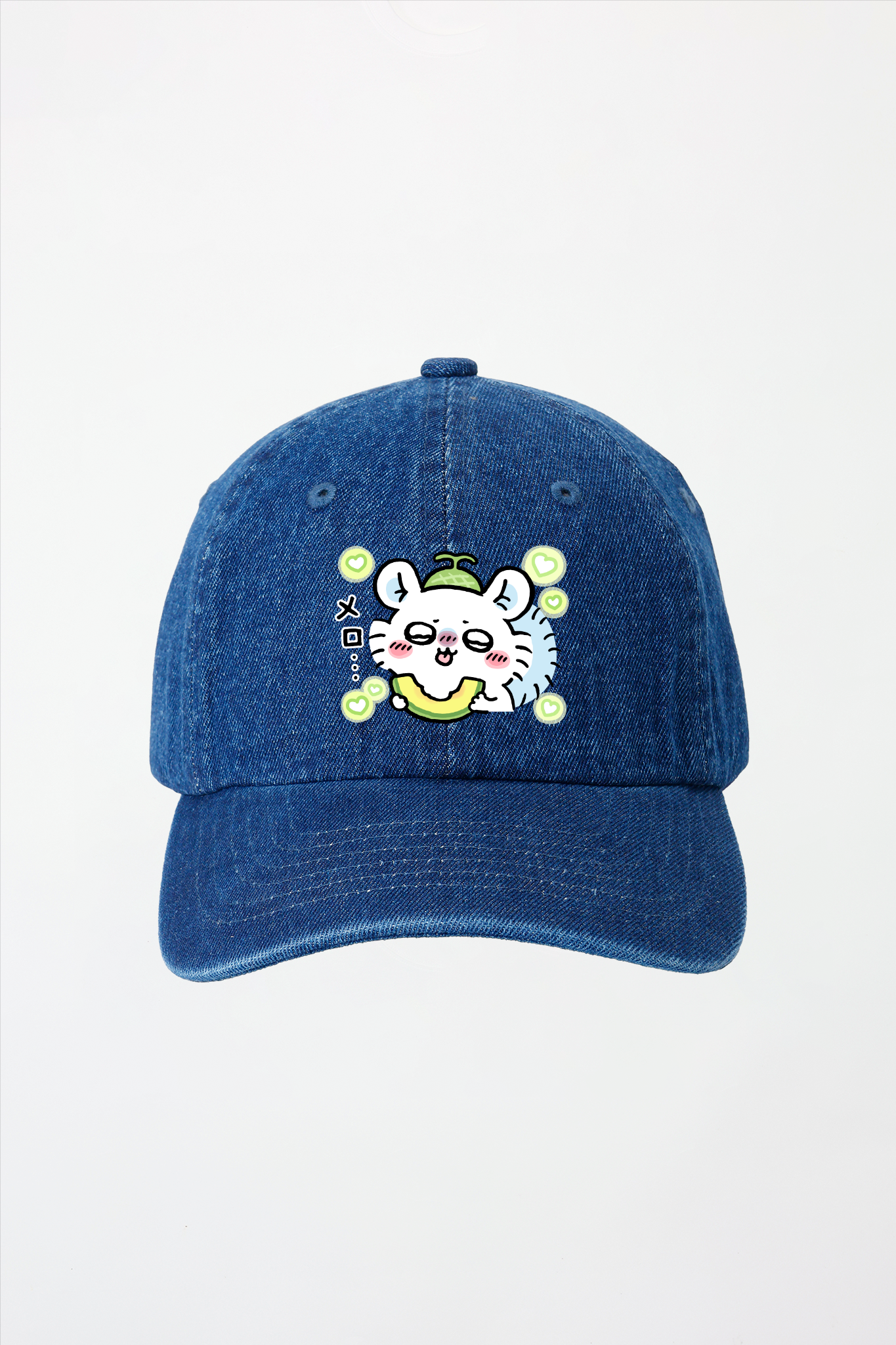 ちいかわ モモンガ 撮ってとってとりまくれぇ〜ッ！！ ローキャップ ライトブルー ちいかわ モモンガだらけデザイン キャップ – Talking ODM