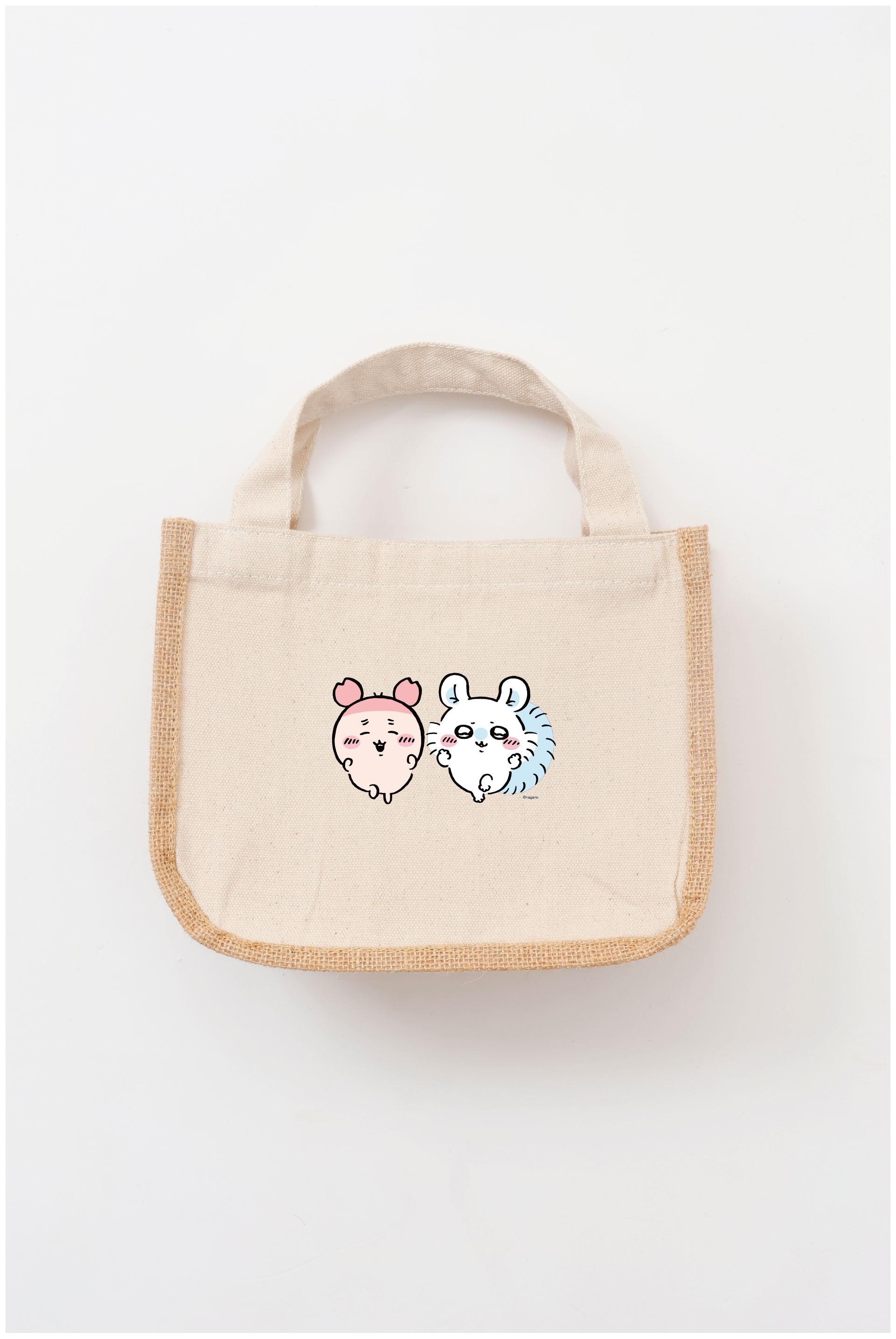 ももんがトートバッグ　オーダーページ ちいかわ モモンガ＆古本屋1 ジュート＆キャンバストートバッグ