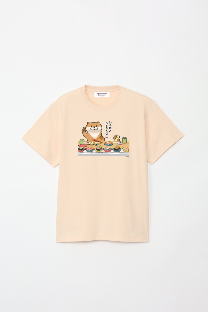 可愛い嘘のカワウソ 回転寿司 Tシャツ – Talking ODM