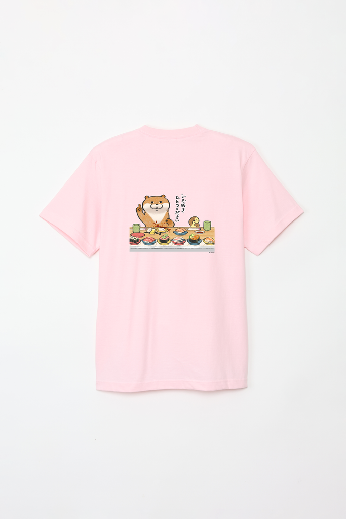 可愛い嘘のカワウソ 回転寿司 Tシャツ – Talking ODM