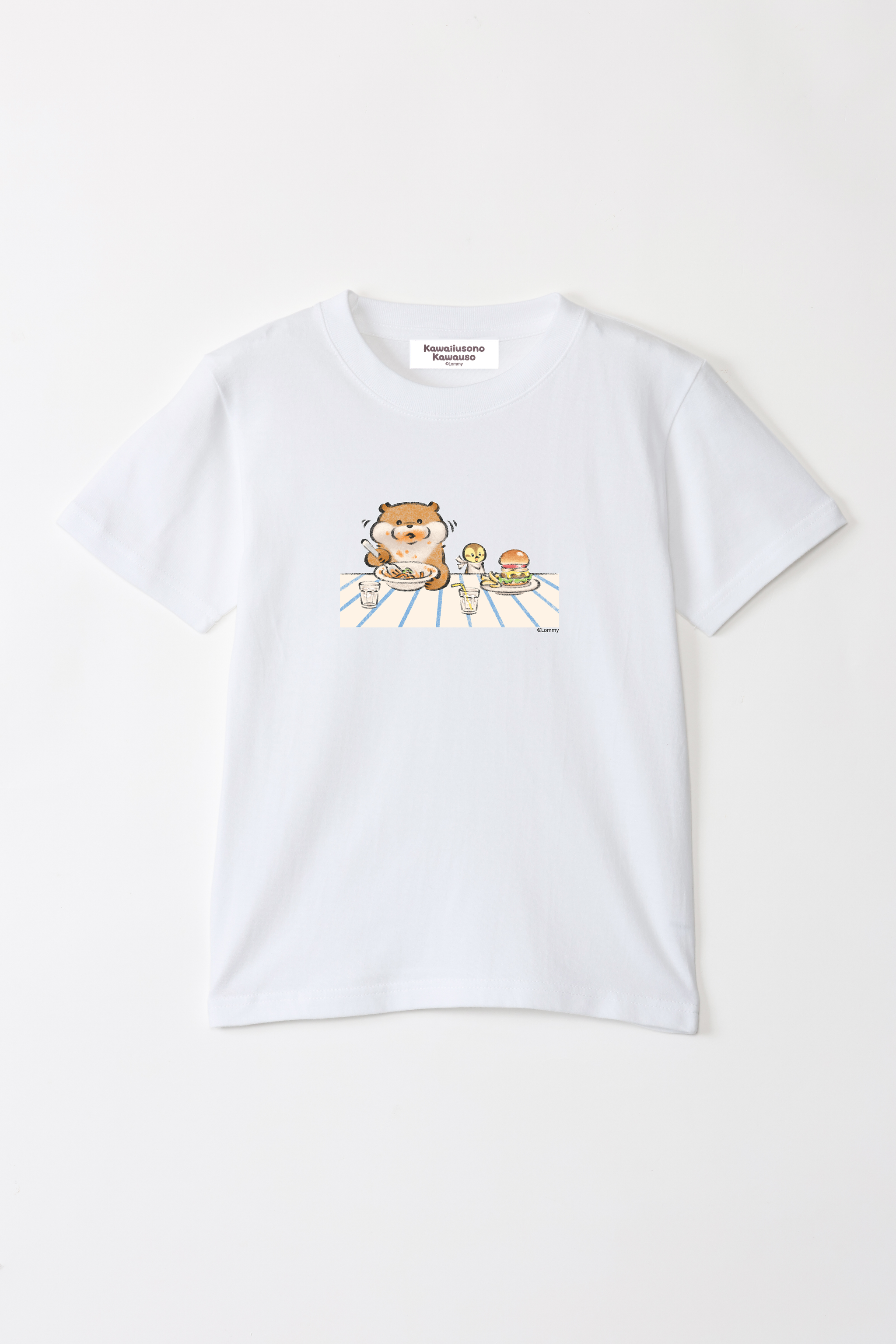 可愛い嘘のカワウソ ナポリタン キッズTシャツ – Talking ODM