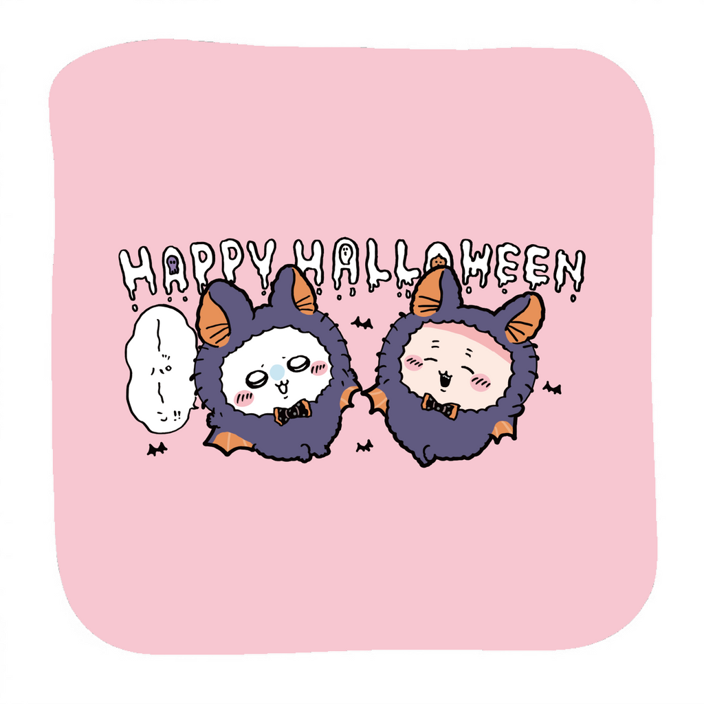 ちいかわ ハロウィンなモモンガと古本屋 ミニタオル – Talking ODM