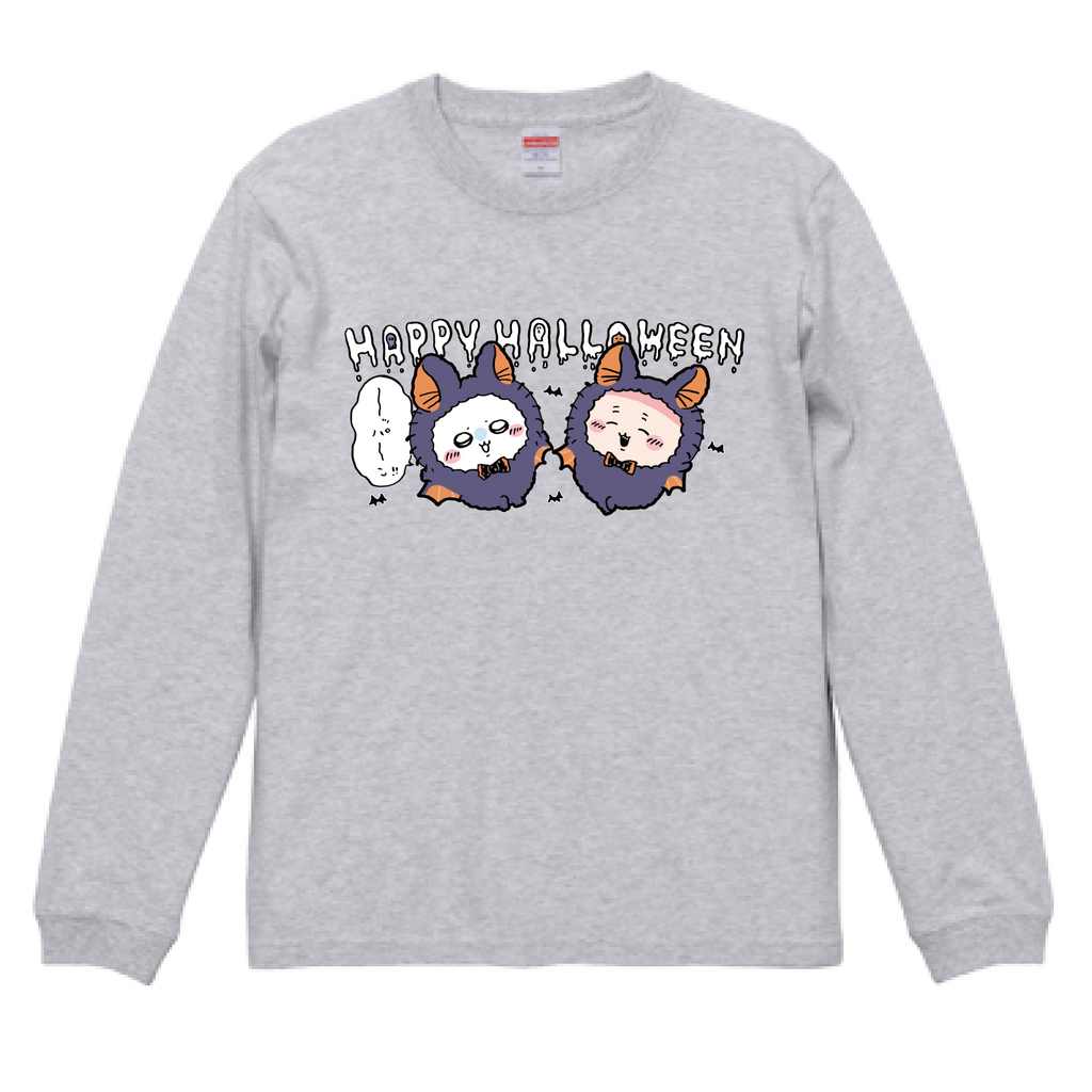 モモンガハウス(スイーツ柄Ver.6)ドット赤    春(夏)秋仕様 1850円 ちいかわ ハロウィンなモモンガと古本屋 長袖Tシャツ – Talking ODM