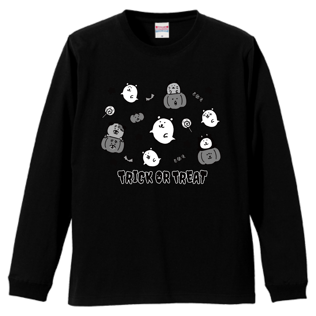 ナガノキャラクターズ TRICK OR TREAT 2026(BLACK) 長袖Tシャツ